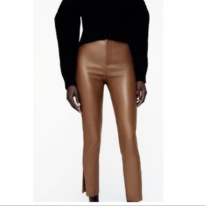 Zara Faux leather Leggings
